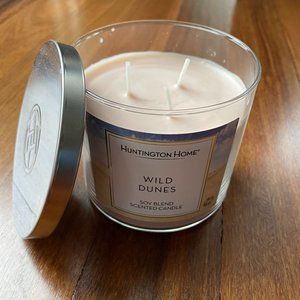 NEW Huntington Home Wild Dunes 3 Wick Soy Blend Candle